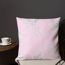 Load image into Gallery viewer, COASTAL Pink Floral Pillow