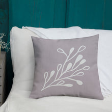 Load image into Gallery viewer, Modern Art Gray And White Fusion Pillow