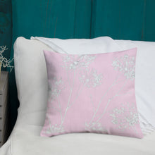 Load image into Gallery viewer, COASTAL Pink Floral Pillow