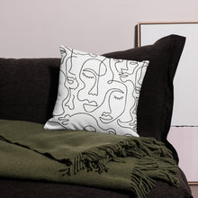 Load image into Gallery viewer, Modern Faces Pillow