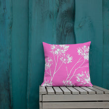 Load image into Gallery viewer, COASTAL High Pink Floral Pillow