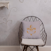 Load image into Gallery viewer, De Lis Grey Pillow