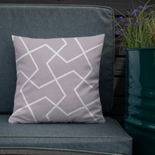 Load image into Gallery viewer, Modern Gray Geometric Print Pillow