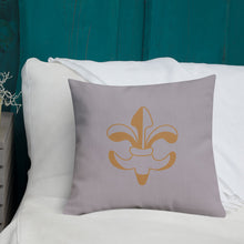 Load image into Gallery viewer, De Lis Grey Pillow