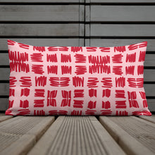 Load image into Gallery viewer, Love Letters Red Print Pillow