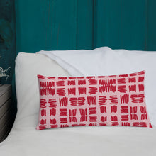 Load image into Gallery viewer, Love Letters Red Print Pillow