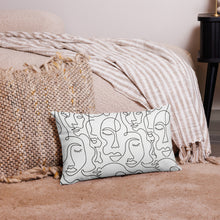 Load image into Gallery viewer, Modern Faces Pillow