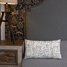Load image into Gallery viewer, Modern Faces Pillow