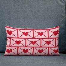 Load image into Gallery viewer, Love Letters Red Print Pillow