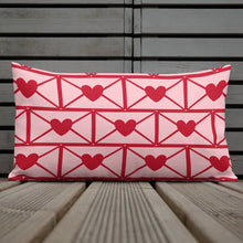 Load image into Gallery viewer, Love Letters Red Print Pillow