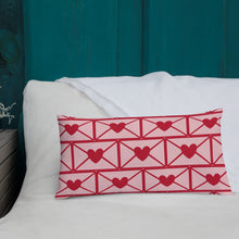 Load image into Gallery viewer, Love Letters Red Print Pillow