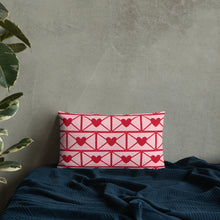Load image into Gallery viewer, Love Letters Red Print Pillow