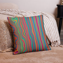 Load image into Gallery viewer, Cali Modern Multicolored Stripe Pillow