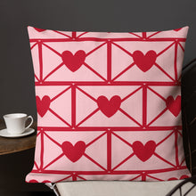 Load image into Gallery viewer, Love Letters Red Print Pillow