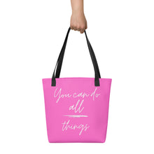 Load image into Gallery viewer, YOU CAN DO ALL THINGS Tote bag