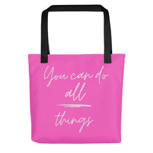 Load image into Gallery viewer, YOU CAN DO ALL THINGS Tote bag