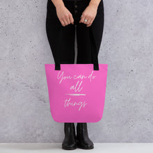 Load image into Gallery viewer, YOU CAN DO ALL THINGS Tote bag
