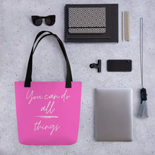 Load image into Gallery viewer, YOU CAN DO ALL THINGS Tote bag