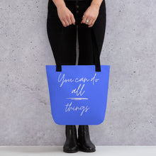 Load image into Gallery viewer, YOU CAN DO ALL THINGS Tote bag
