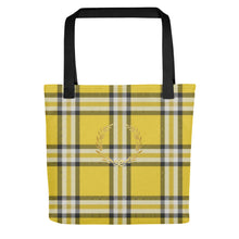 Load image into Gallery viewer, ROYAL GOLD TARTAN PLAID Tote bag