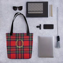 Load image into Gallery viewer, RED PLAID Tote bag