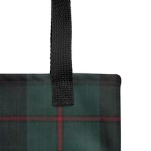 Load image into Gallery viewer, ROYAL NAVY TARTAN PLAID Tote bag