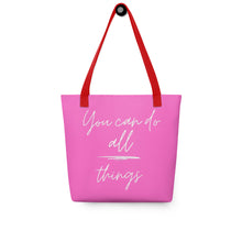 Load image into Gallery viewer, YOU CAN DO ALL THINGS Tote bag