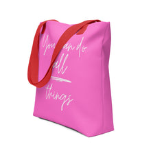 Load image into Gallery viewer, YOU CAN DO ALL THINGS Tote bag