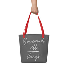 Load image into Gallery viewer, YOU CAN DO ALL THINGS Tote bag