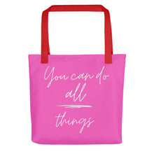Load image into Gallery viewer, YOU CAN DO ALL THINGS Tote bag