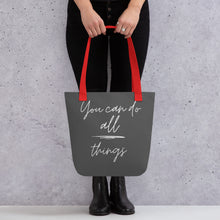 Load image into Gallery viewer, YOU CAN DO ALL THINGS Tote bag