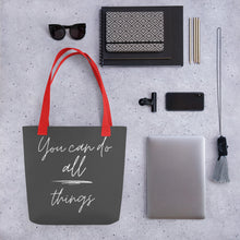 Load image into Gallery viewer, YOU CAN DO ALL THINGS Tote bag