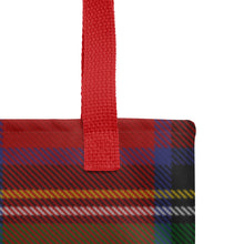 Load image into Gallery viewer, ROYAL RED TARTAN PLAID Tote bag