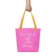Load image into Gallery viewer, YOU CAN DO ALL THINGS Tote bag