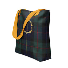 Load image into Gallery viewer, ROYAL NAVY TARTAN PLAID Tote bag