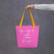 Load image into Gallery viewer, YOU CAN DO ALL THINGS Tote bag