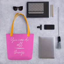 Load image into Gallery viewer, YOU CAN DO ALL THINGS Tote bag