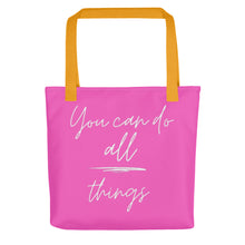 Load image into Gallery viewer, YOU CAN DO ALL THINGS Tote bag