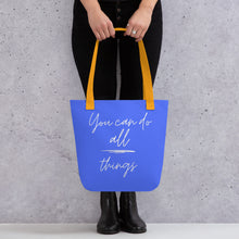 Load image into Gallery viewer, YOU CAN DO ALL THINGS Tote bag