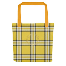 Load image into Gallery viewer, ROYAL GOLD TARTAN PLAID Tote bag