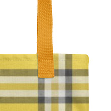 Load image into Gallery viewer, ROYAL GOLD TARTAN PLAID Tote bag