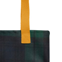 Load image into Gallery viewer, ROYAL GREEN TARTAN PLAID Tote bag