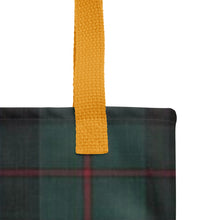 Load image into Gallery viewer, ROYAL NAVY TARTAN PLAID Tote bag