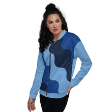 Load image into Gallery viewer, FLUID Unisex Bomber Jacket