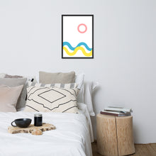 Load image into Gallery viewer, SEA AND SKY Framed matte paper poster