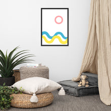Load image into Gallery viewer, SEA AND SKY Framed matte paper poster