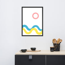 Load image into Gallery viewer, SEA AND SKY Framed matte paper poster