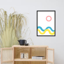 Load image into Gallery viewer, SEA AND SKY Framed matte paper poster