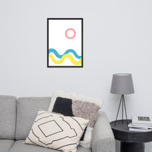 Load image into Gallery viewer, SEA AND SKY Framed matte paper poster