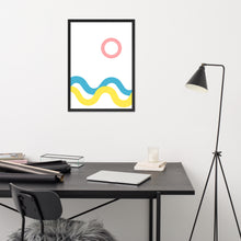 Load image into Gallery viewer, SEA AND SKY Framed matte paper poster